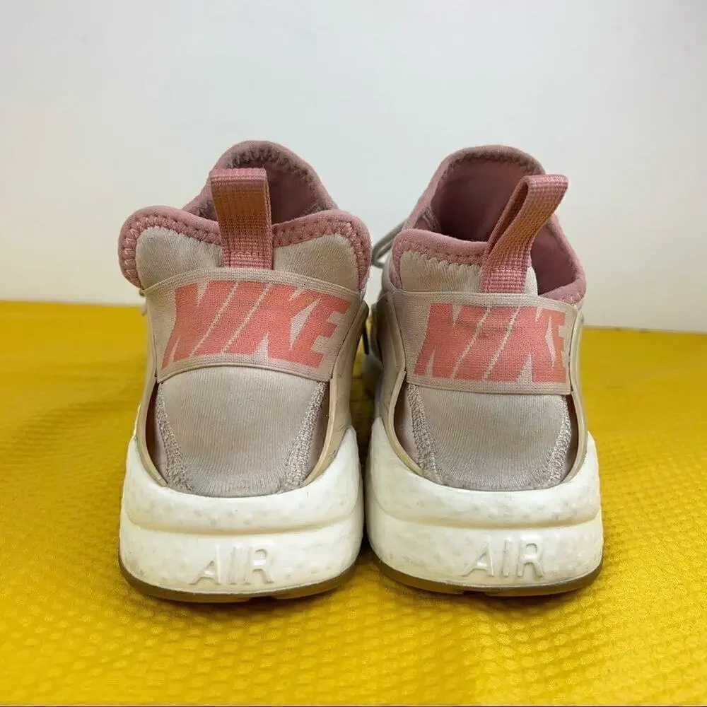 Nike Air Huarache Run Ultra Premium Womens Stardust Pink Shoes 8‎ 859511-601